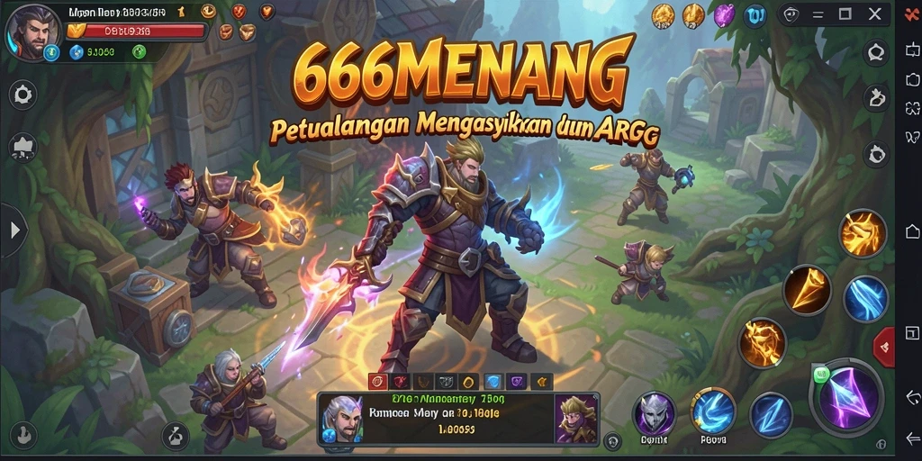 Screenshot menampilkan aksi seru dalam dunia ARPG 666MENANG.