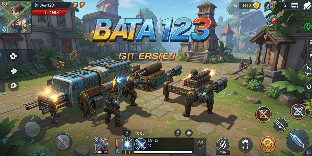 Tampilan gameplay BATA123 yang menunjukkan strategi dan taktik dalam pertempuran.