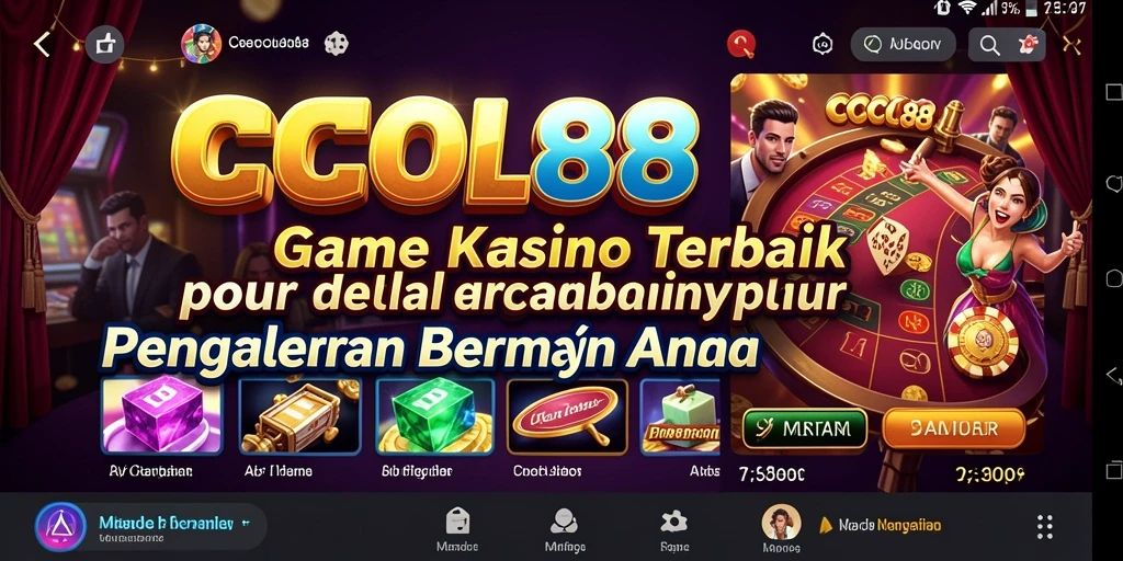 Screenshot COCOL88 menunjukkan gameplay kasino yang menarik dan penuh warna.