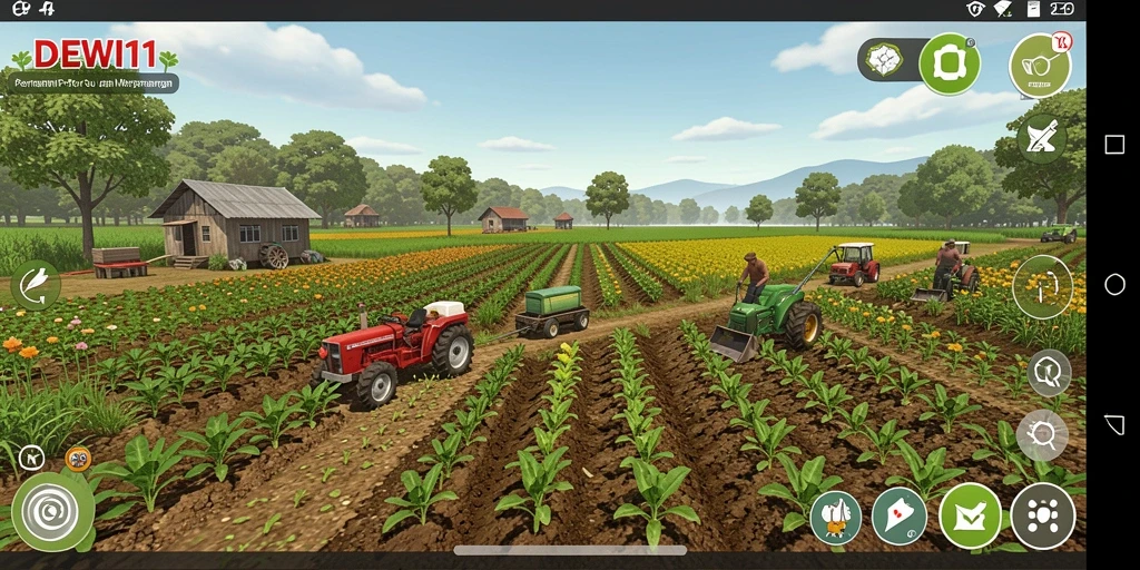 Tampilan gameplay DEWI11 yang menawan dan penuh warna.