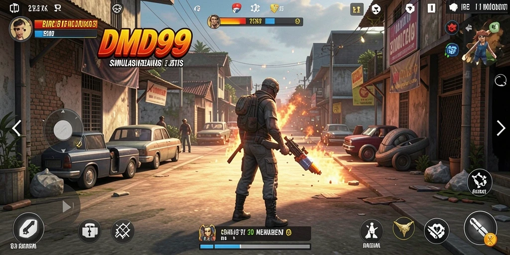 Menampilkan gameplay DMD999 dalam simulasi yang mendalam dan menarik.