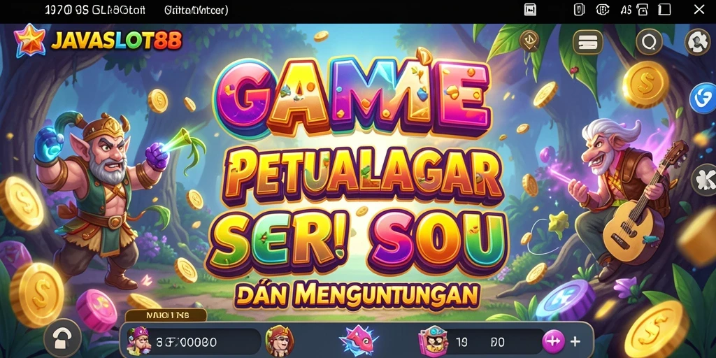 Screenshot gameplay menampilkan keseruan petualangan slot JAVASLOT88.