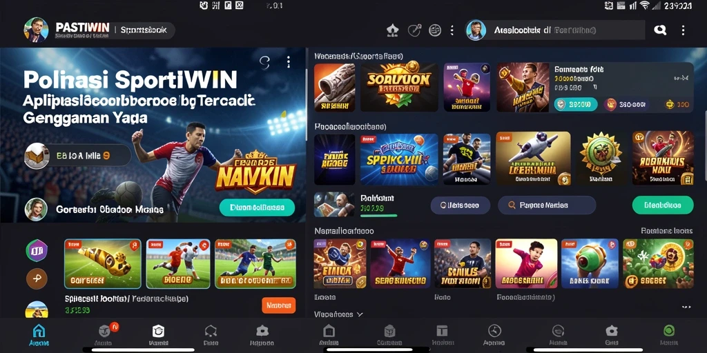 Tampilan gameplay Sportsbook yang menarik dan interaktif.
