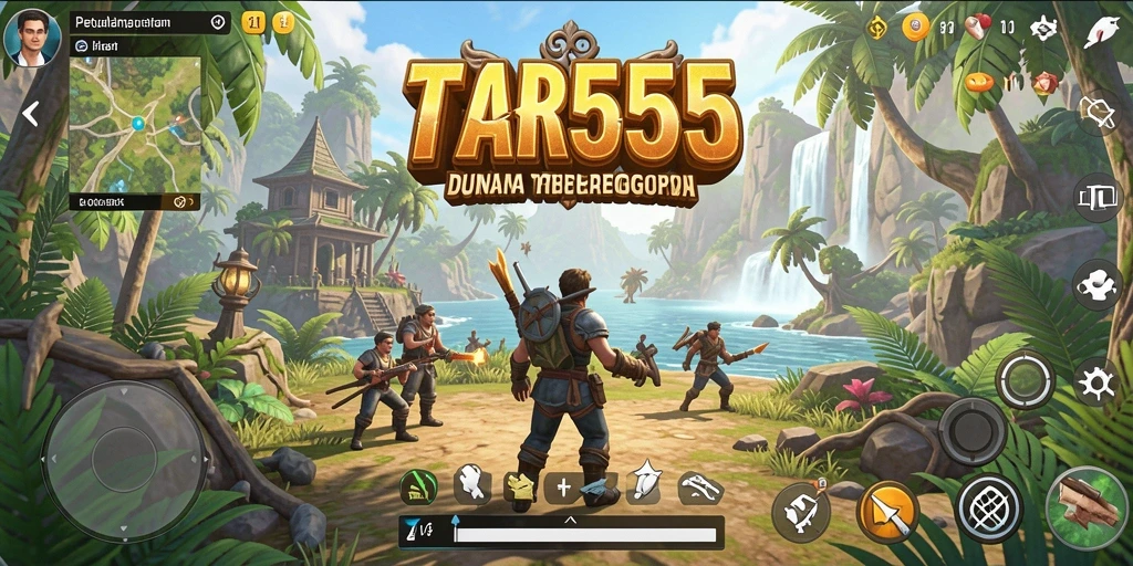 Gameplay TAR555 menampilkan petualangan seru di dunia terbuka.