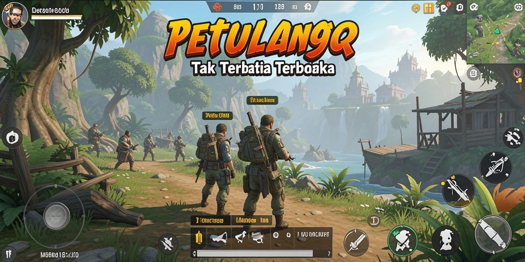 Tampilan gameplay menakjubkan dari TENTOTO di dunia terbuka.
